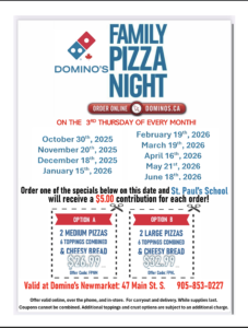 Dominos Family Pizza Night for St. Paul CES